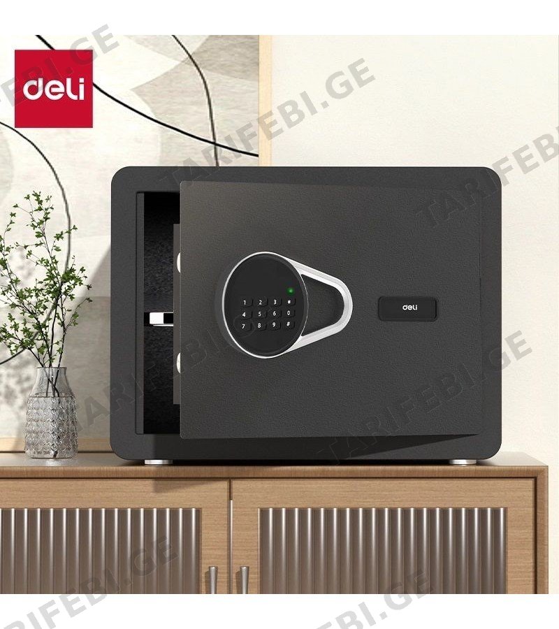 სეიფი T540 ზომა. 25*35*25 სმ BLACK მწარ. deli
