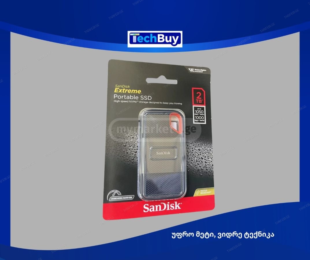 SanDisk Extreme Portable SSD 2TB 1050MB/S.