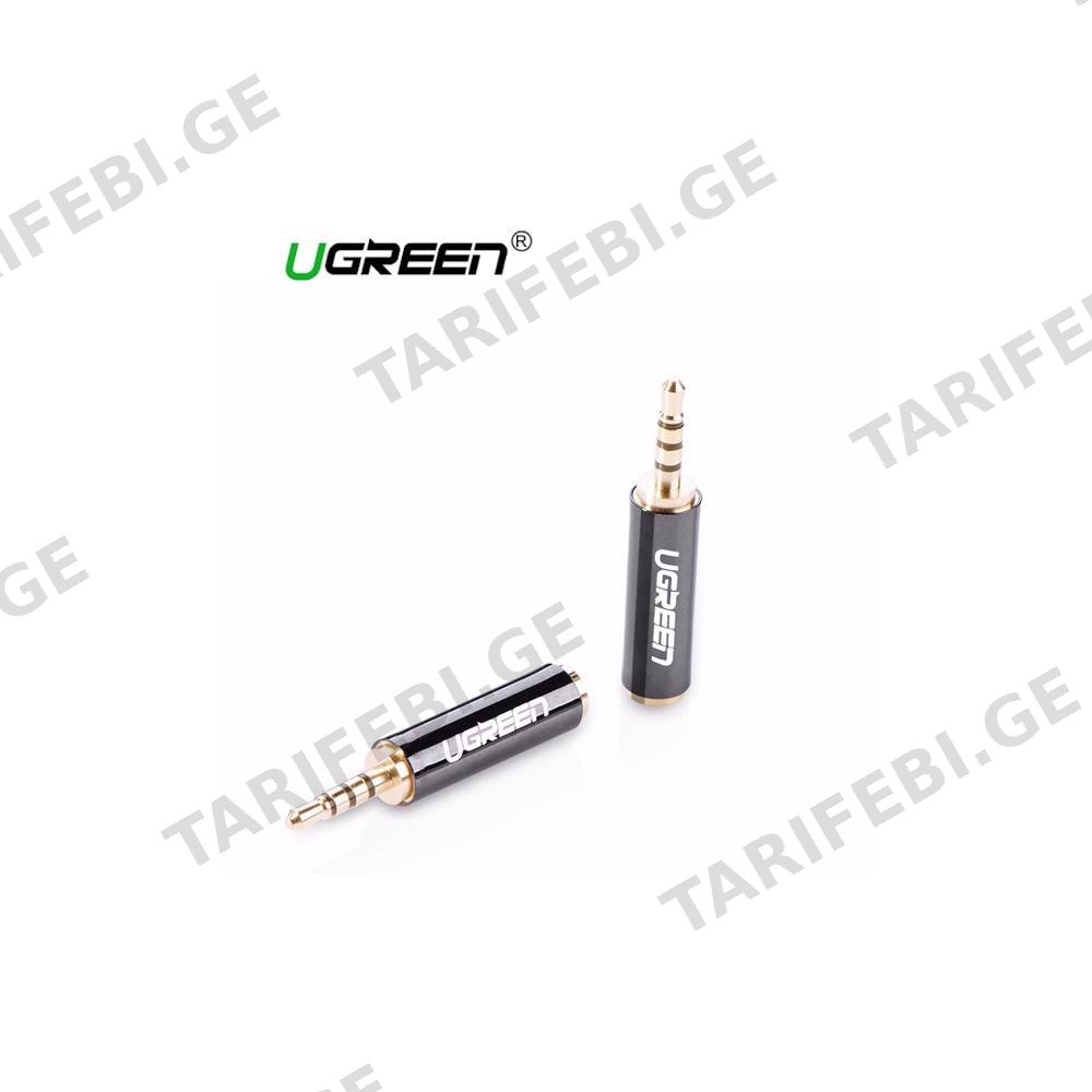 აუდიო ადაპტერი UGREEN (20501), 2.5mm Male to 3.5mm Female Adapter, Grey