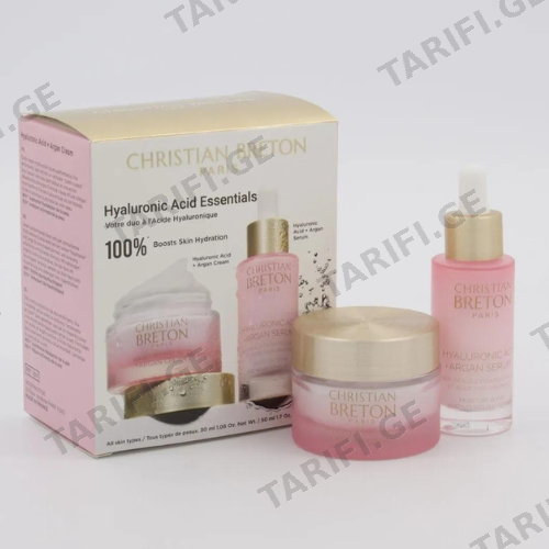 კრისტიან ბრეტონ - სასაჩუქრე ნაკრები HYALURONIC ESSENTIALS სახის შრატი 30მლ + სახის კრემი