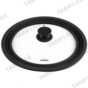 თავსახური Vinzer Glass Lid with Silicone Rim 24/26/28 cm, 50249