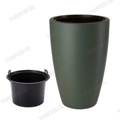 ქოთანი ყვავილის FORM PLASTIC Gobi Slim 40 green tea