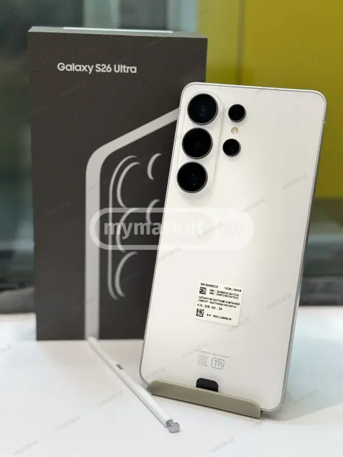 Samsung Galaxy S26 ultra 12/256GB ა ხ ა ლ ი გ