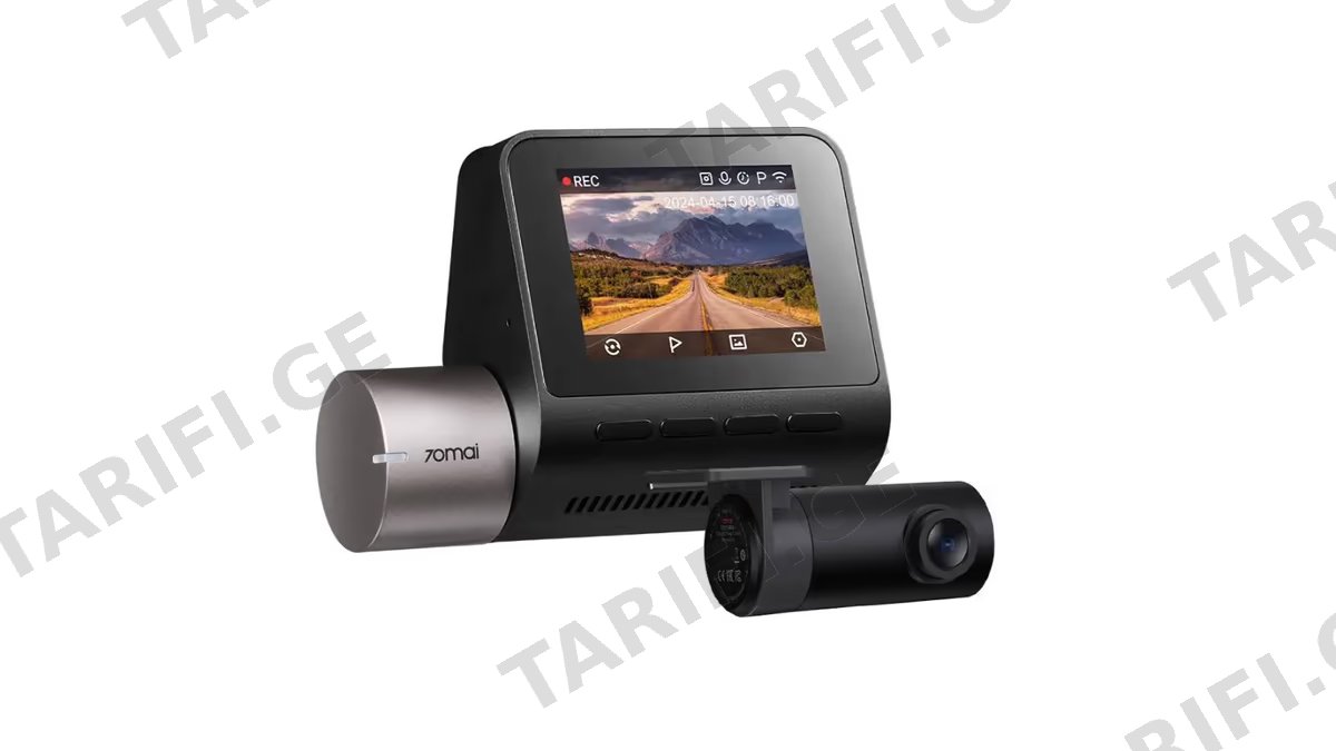 მანქანის ვიდეო რეგისტრატორი 70mai Dash Cam A510-1, Built in GPS, 140°/130°, Car Video Recorder, Black