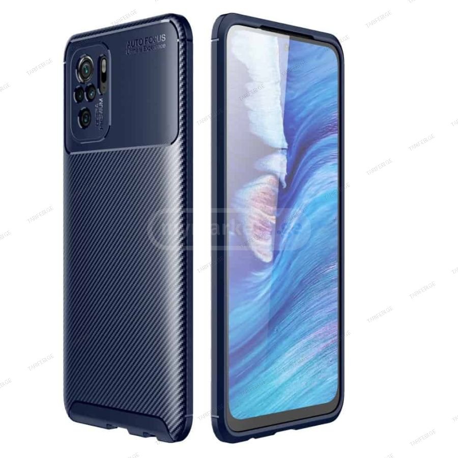 კარბონის ქეისი Xiaomi Poco M5s Focus Carbon Case - მუქი ლურჯ