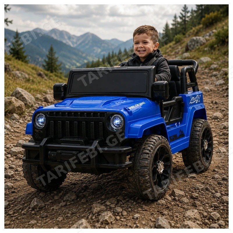 საბავშვო ელექტრო მანქანა JEEP DTM-898-B 4 ძრავით და 12V აკუმულატორით