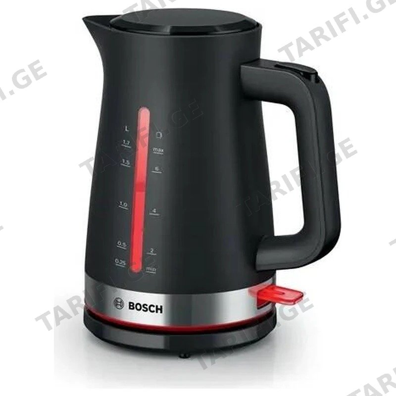 ელექტრო ჩაიდანი BOSCH TWK4M223 1.7 ლიტრი 2400W შავი