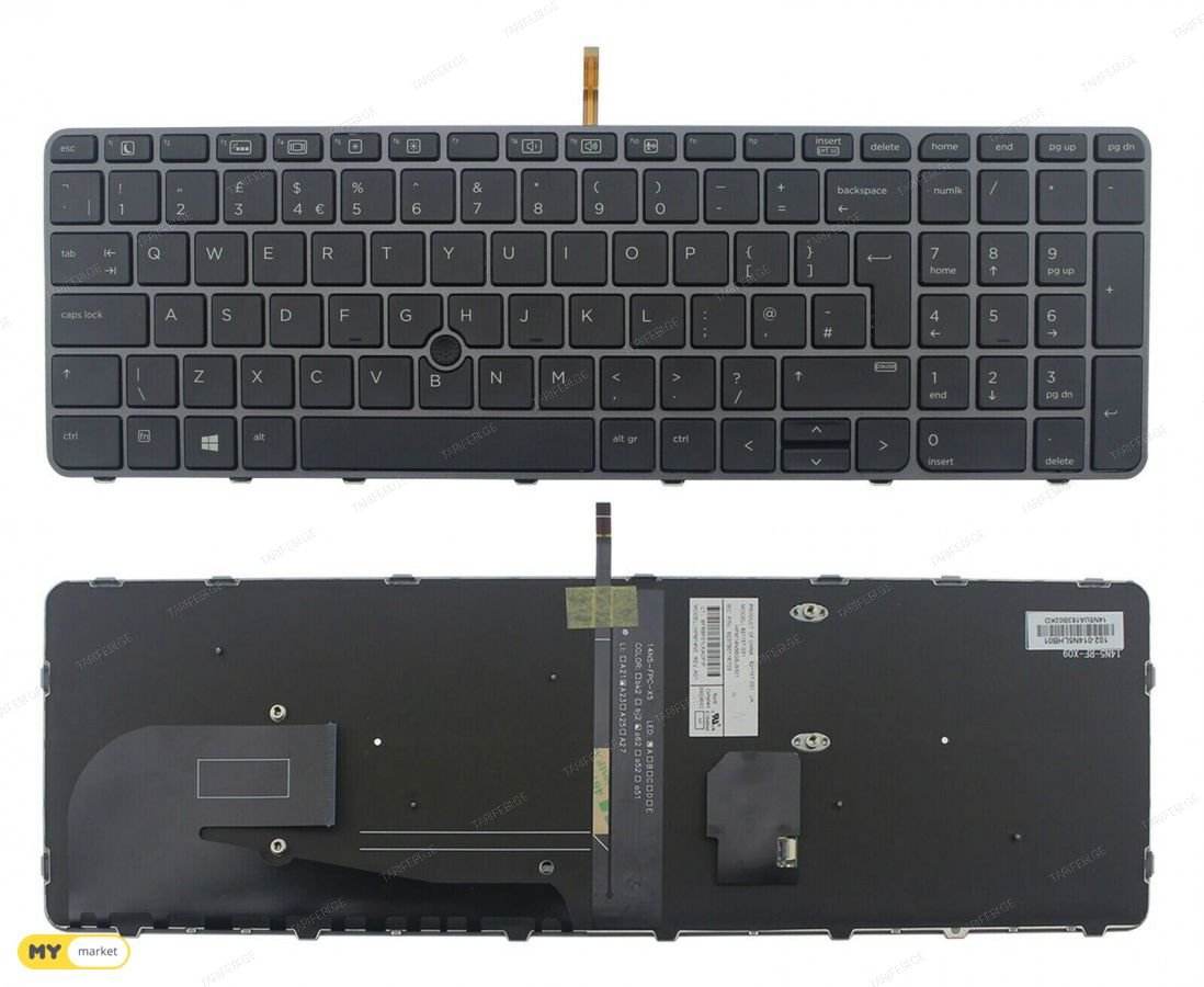 HP EliteBook 850 G3 755 G3  Keyboard With Backlight