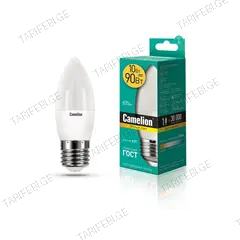 შუქდიოდური ნათურა Camelion 10W С35 Е27 3000K