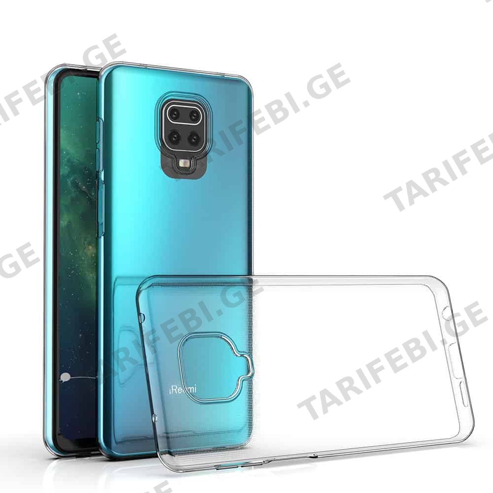 Xiaomi Redmi Note 9S Lux Clear Case გამჭვირვალე სილიკონის ქეისი