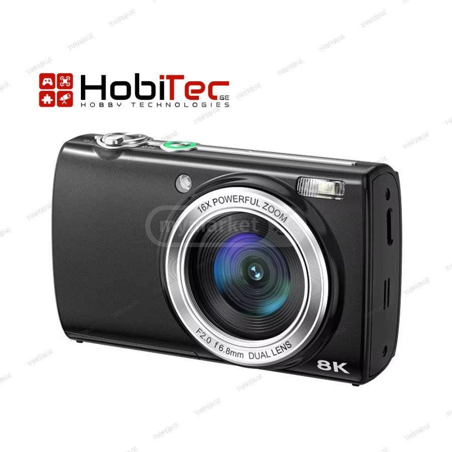 Digital Camera 8K Large Sensor HDR Video 64gb 2x battery bla