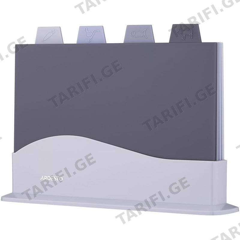 4 ცალიანი საჭრელი დაფა ARDESTO AR1404GB (23.8×33.8x7 CM)