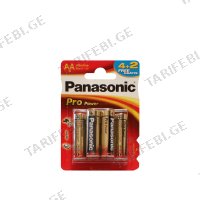 (AA) ელემენტი PANASONIC LR6XEG/6B2F
