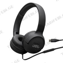 JBL Tune 520C Black Type-C ყურსასმენი