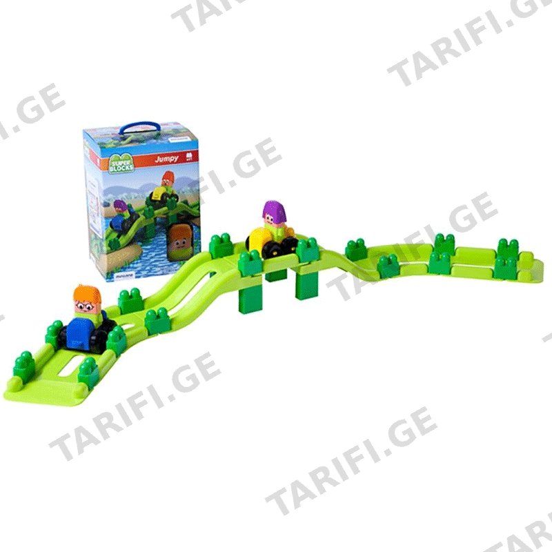 სათამაშო ასაწყობი ფიგურები MINILAND SUPER BLOCKS JUMPY 41 PCS