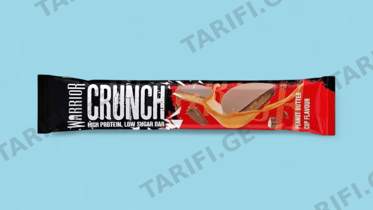 Warrior - Crunch Bar(64გრ)(მიწისთხილის კარაქი და შოკოლადი)