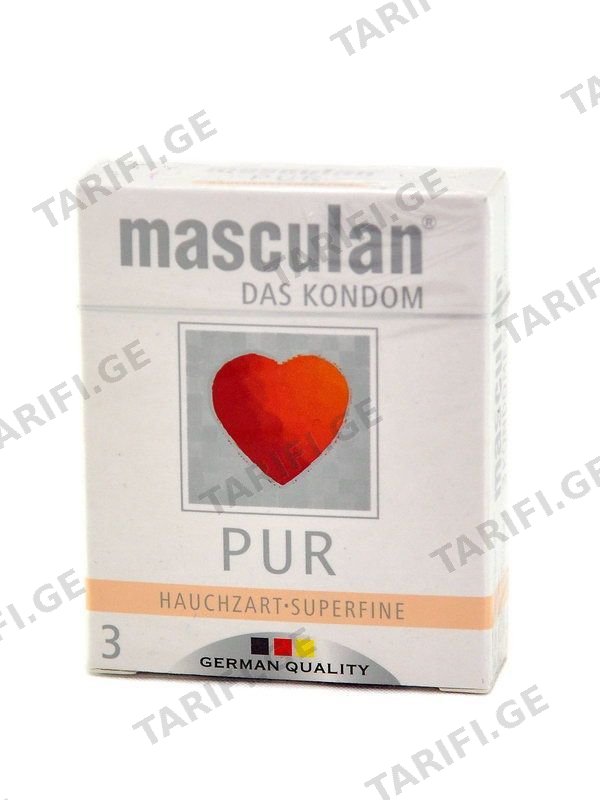 პრეზერვატივი "MASCULAN Pur" N3 *