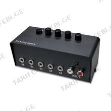GENIUS Stereo Switching Box აუდიო გადამრთველი