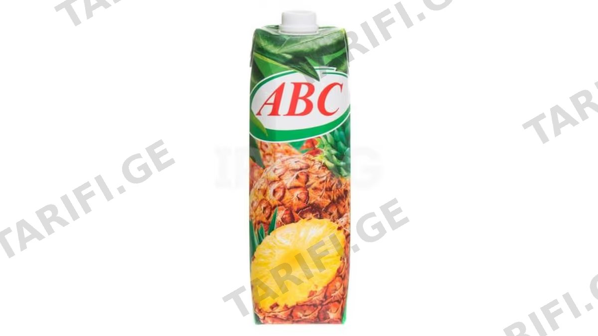 წვენი/ ABC/ ანანასის 12*1ლ