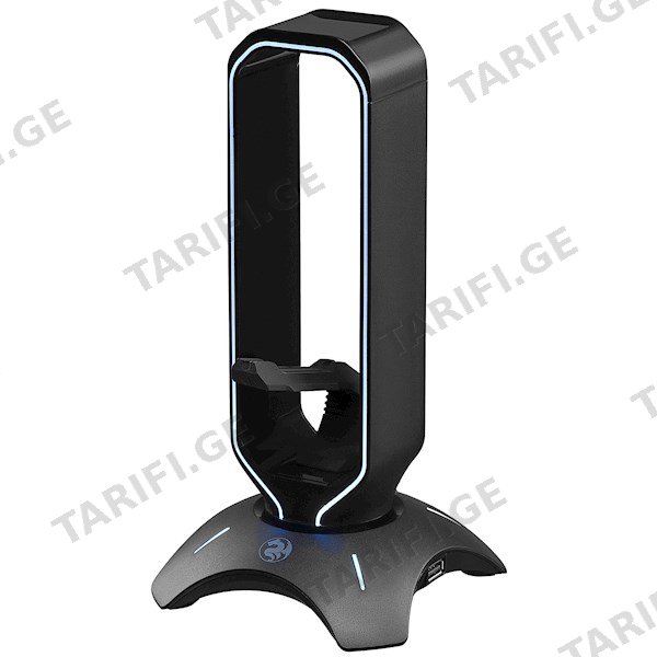 ყურსასმენის სადგამი 2E GST310UB Gaming Headset Stand 3in1 RGB USB Black