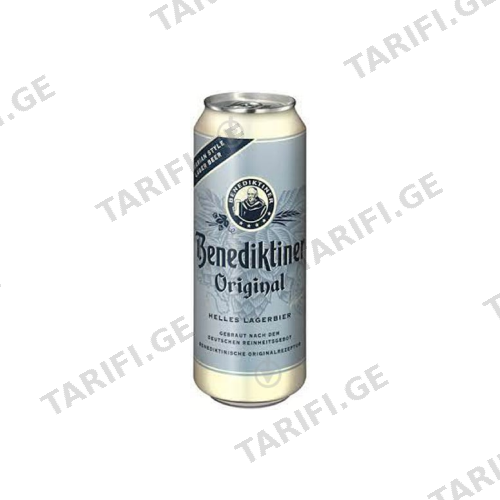 ლუდი ბენედიქტინერი ჰელი 0.500 ლ ქილა