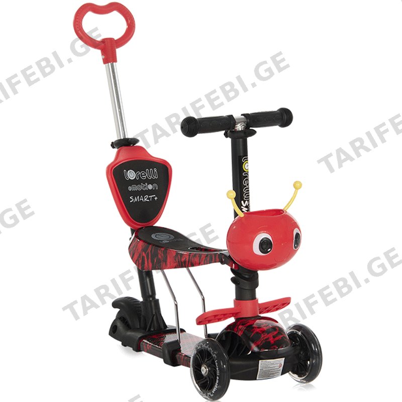 საბავშვო სკუტერი LORELLI SMART PLUS (წითელი)