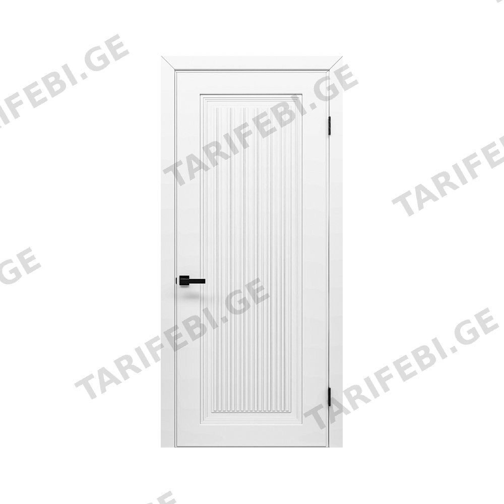 შეღებილი მდფ კარი oba 1 line (White, 800x2150, LR) კომპლექტი