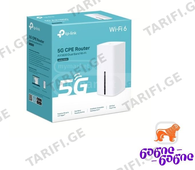 5G როუტერი TP-Link Archer NX200 5G AX1800 Wireless Dual-Band