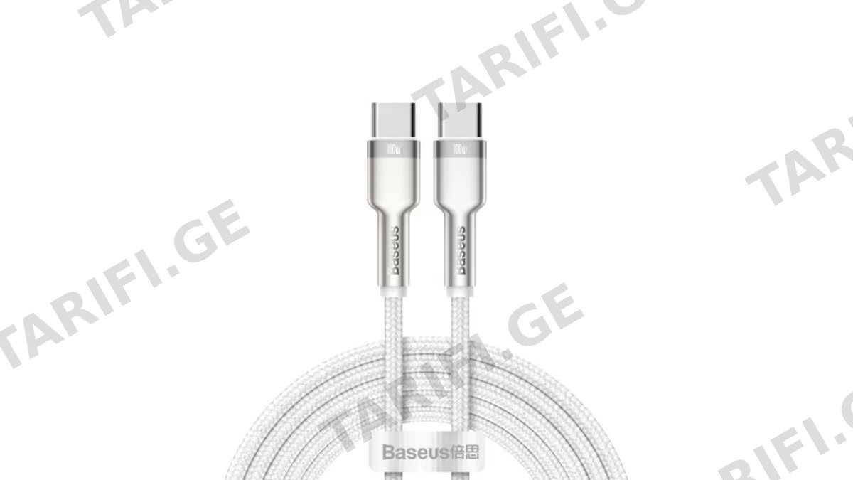 Baseus Cafule Series Metal Data Cable Type-C to Type-C 100W 1m CATJK-C02