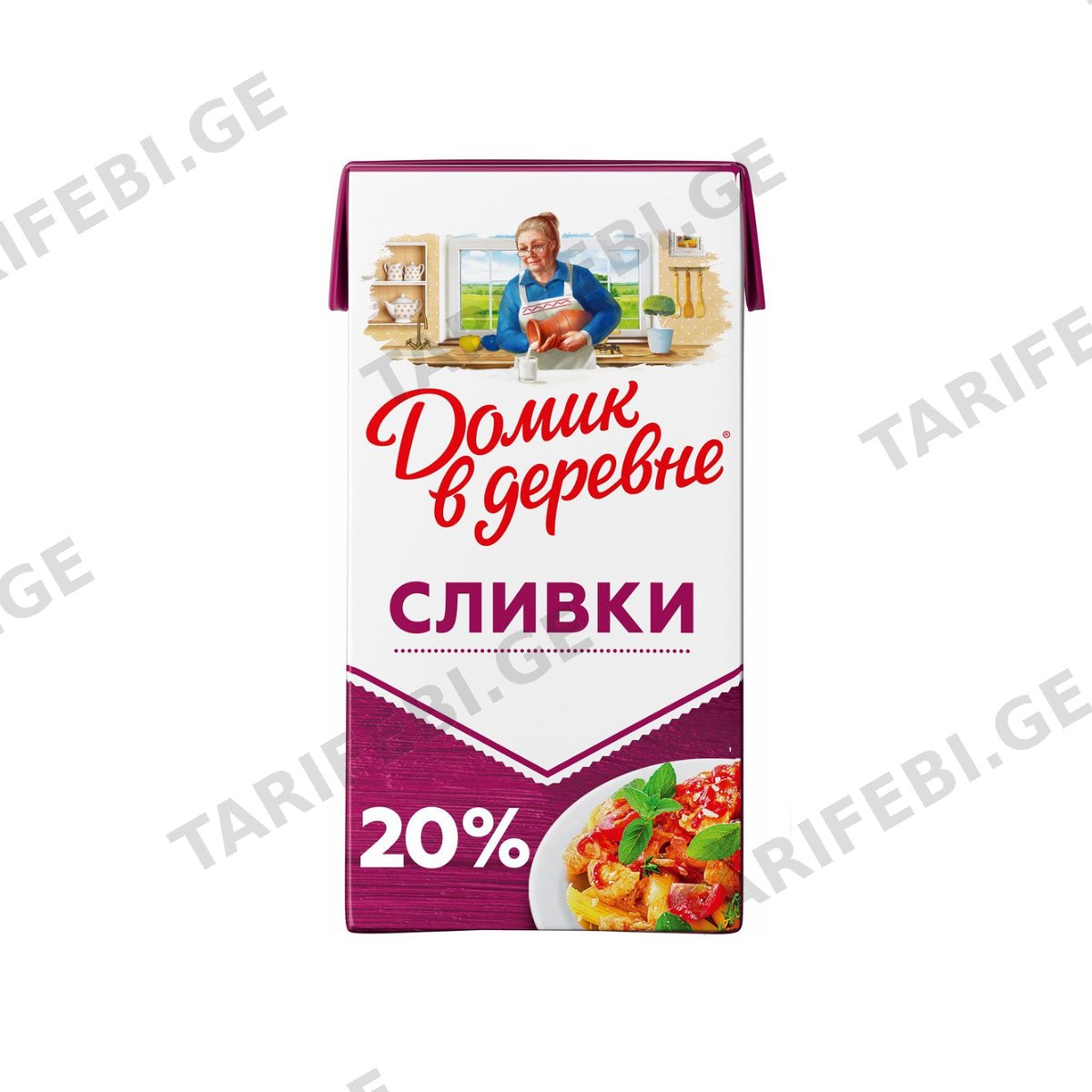 ნაღები რძის "დომიკ ვ დერევნე" 20% 480გრ