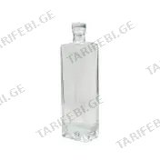 მინის ბოთლი გამჭვირვალე 500ml B19