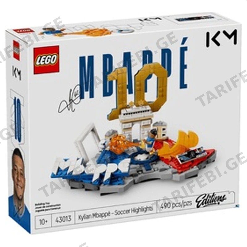 ასაწყობი კონსტრუქცია LEGO 43013 KYLIAN MBAPPé – SOCCER HIGHLIGHTS, 490 ნაწილი