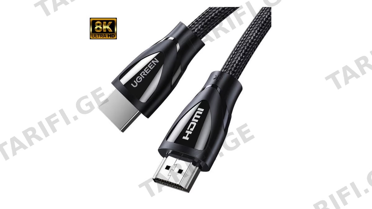 HDMI კაბელი UGREEN HD140 (80405), 8K, 2.1 HDMI To HDMI Cable, 5m, Black