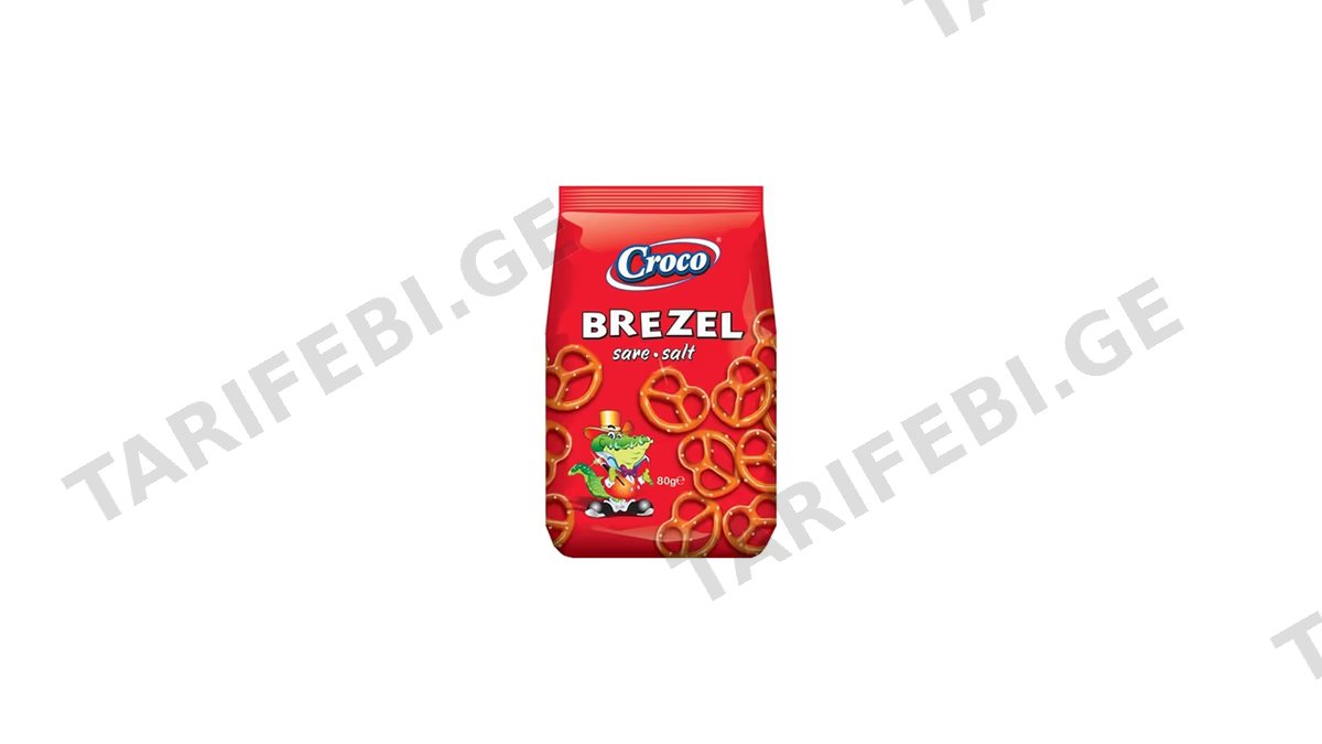 CROCO მარილიანი ბრეცელი 80გრ