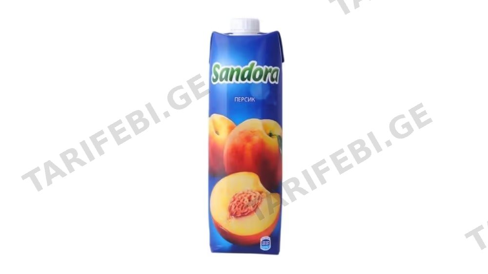Sandora წვენი ატამი 0.97ლ