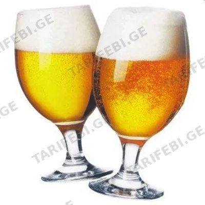 მინის ლუდის ჭიქა 4606065002063 (400 ML, 6 PCS)