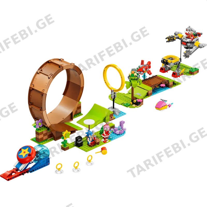 ლეგო LEGO SONIC'S GREEN HILL ZONE LOOP CHALLENGE 76994