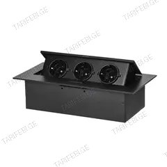 ბუდე ავეჯის ORNO 3 16А Schuko IP20 OR-GM-9036(GS)/B