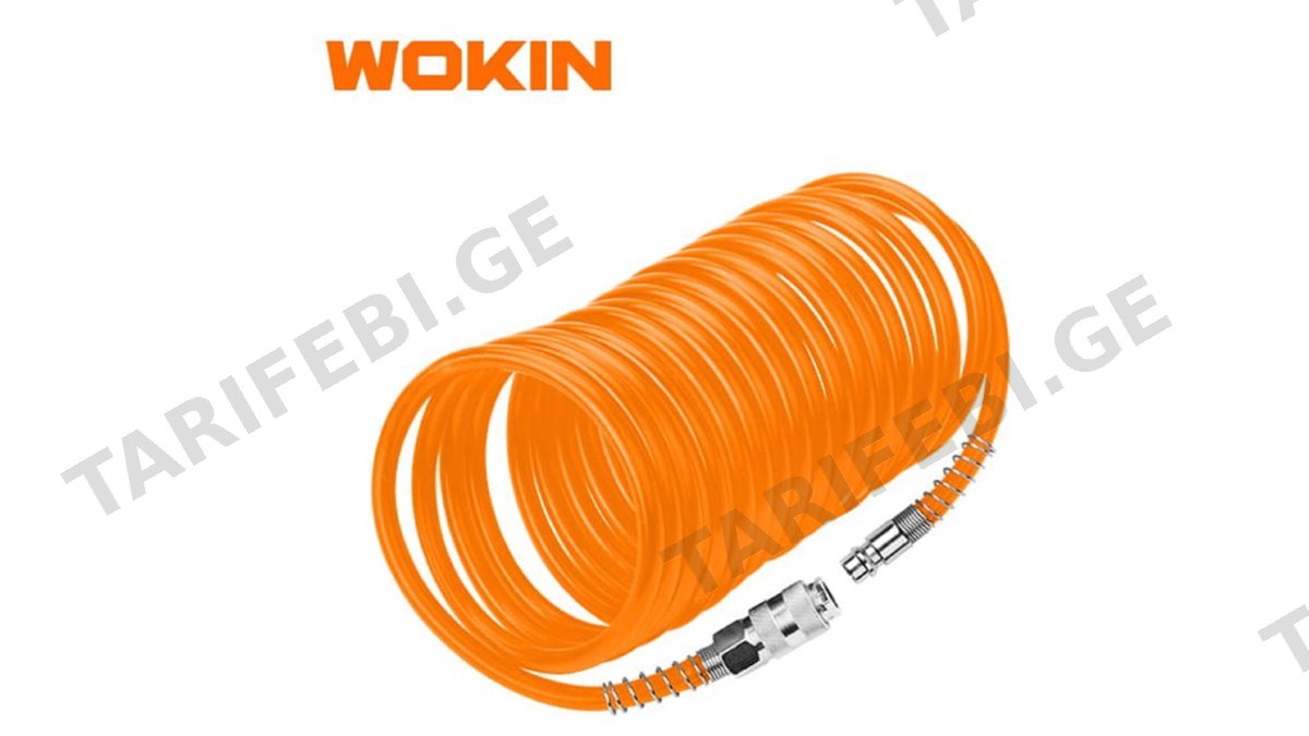 ჰაერის კომპრესორის მილი Wokin 815025, 6mmx8mmx15m, Air Hose, Orange