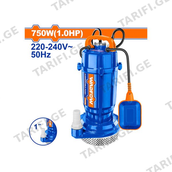 წყლის საქაჩი ტუმბო (ჩაყვინთული) 750W (WWPQA03) WADFOW
