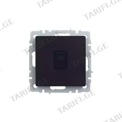 როზეტი IEK BRITE RJ45 cat5E RG45 РК10-БрЧ შავი