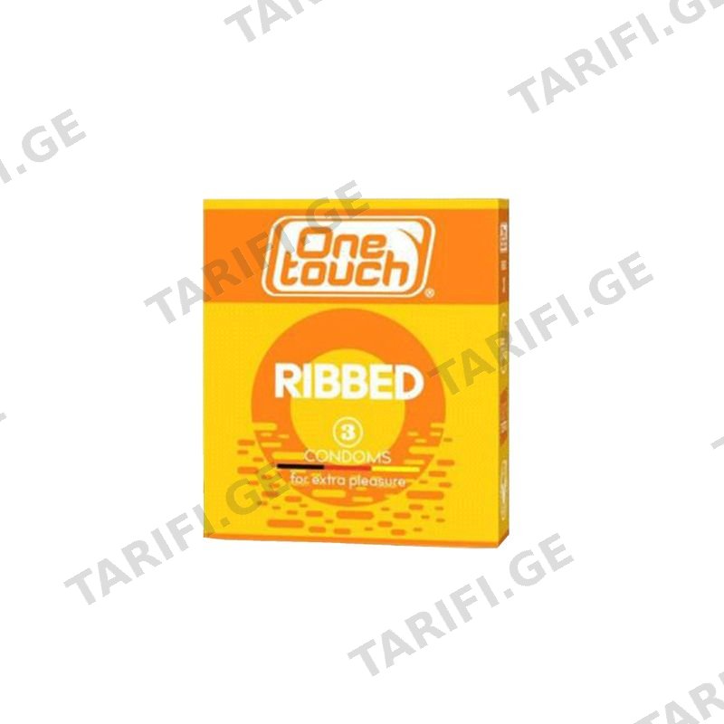 პრეზერვაივი One Touch Ribbed 3ც