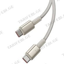 Baseus Tungsten Gold Fast Charging Data Cable 100W 1m კაბელი
