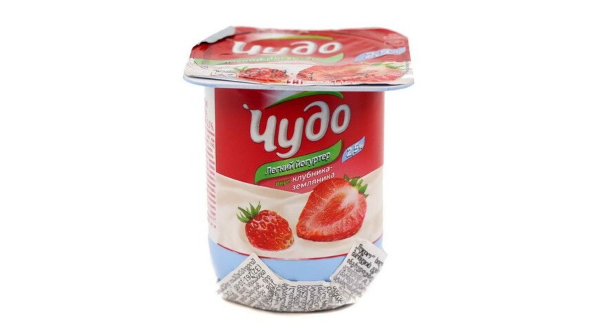 ჩუდო იოგურტი მარწყვის 2.5% 115 მლ/4690228008733