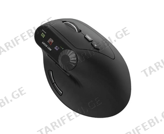 GRN078-Green Lion Smart OLED Vertical Mouse - Black