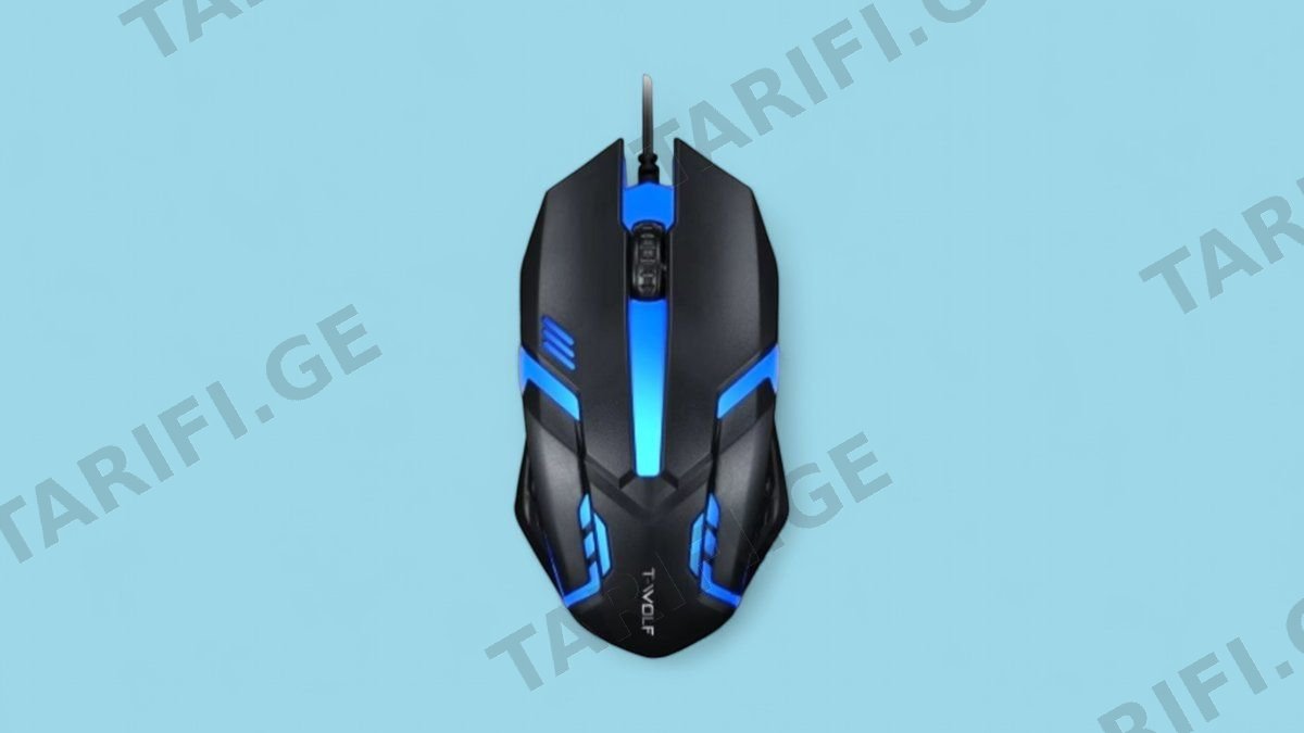 Gaming მაუსი - T-WOLF V1 Colorful Light