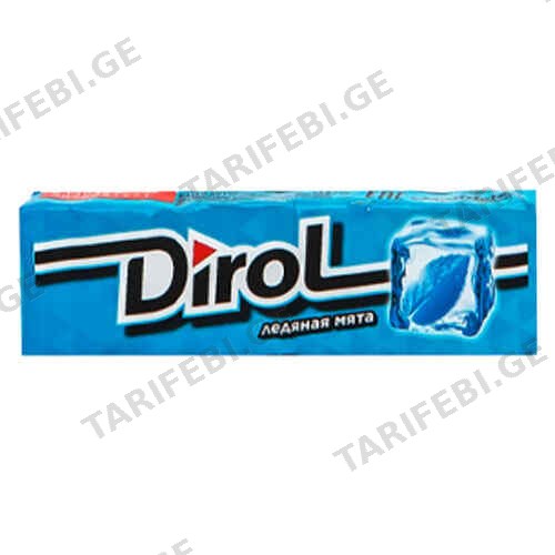 Chewing gum with ice mint flavor / Dirol / 13.6 gr