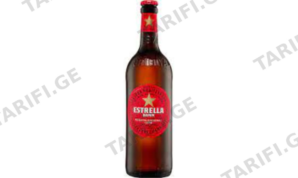 ლუდი ESTRELLA DAMM 5.4% - 0.66 ლ ბოთლი - 12ც/ყ