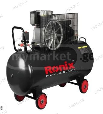 ჰაერის კომპრესორი Ronix RC-0300, 300ლ 4000w 2 ცილინდრი