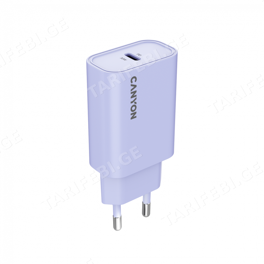 CANYON charger OnCharge 30CL Max Power 30W 1xPD EU Purple